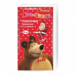 Платочки бумажные, Premial (Премиал) 10 шт Маша и медведь неароматизированные трехслойные