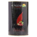 Чай черный, Sunleaf (Санлиф) 75 г 1 шт с клубникой жестяная банка