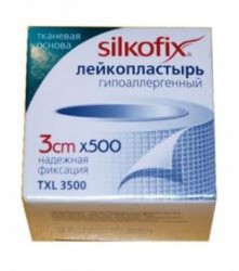 Пластырь, Силкофикс р. 3смх500см №1 на тканевой основе