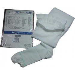 Чулки антиэмболические, Релаксан р. 3 L арт. M2370A на резинке с открытым носком 1 класс компрессии белые